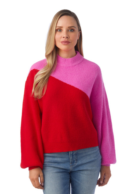 Miller Sweater - Mollie Pink/Lollipop Red