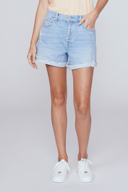 Asher Short with Raw Stringy Cuff-No Duh Destructed 