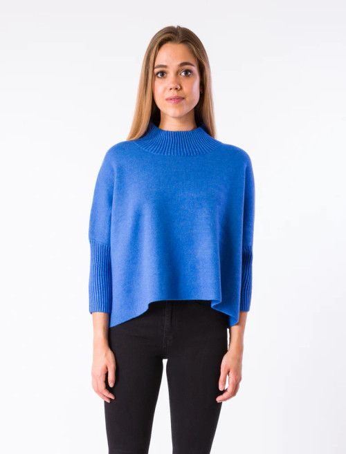 Aja Sweater Top - Persian Blue 