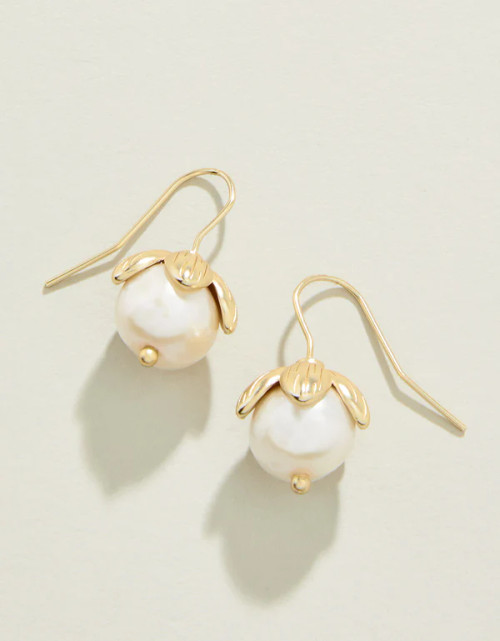 Bauble Drop Earrings - Pearl 