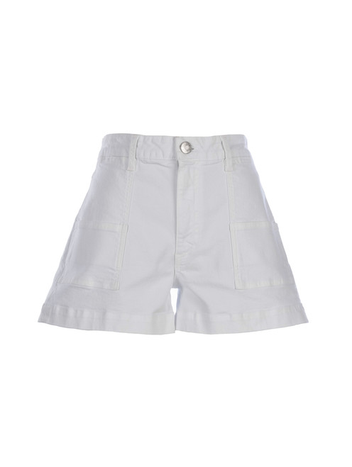 Jane High Rise Short with Pork Chop Pockets - Optic White