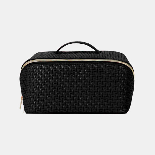 Herringbone Beauty Bag Medium - Licorice 