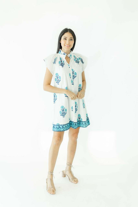 Lucia Dress - French Blue Marigold 