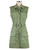 Valentina Sleeveless Button Down Dress with Belt - Artichoke