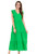 V-Neck Tier Maxi Dress - Green