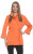Anna Cinch Waist Jacket - Hermes Orange