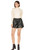 Faux Leather Shorts - Black