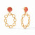 Palermo Statement Earring - Iridescent Coral 