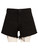 Jane High Rise Long Short with Fray Hem - Black 