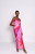 Luxe Gown - Pink Swirl Brushstroke