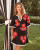 Charming Caftan Mini Japanese Poppy - Black Multi