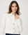 Relaxed Vivienne Jacket with Oversized Patch Pockets - True Ecru 