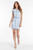 Penelope Knit Dress - White/Baby Blue 