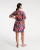 Doris Dress Graphic Gerbera - Navy/Pink