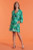 Val Silk Dress - Green Wave 