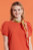 Kari Puff Sleeve Top - Orange/Red