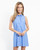 Serena Dress - Thin Stripe Periwinkle