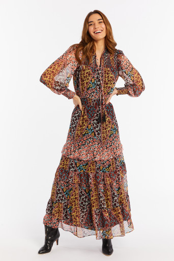 Gigi Maxi Dress - Floral Patchwork - Monkee's of Peachtree Battle