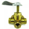 Order MOELLER 3330510 1/4 in. FNPT Brass Three-Way Valve with Detent | Marine Products 033305-10