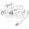 Order VOLVO PENTA 22072117 Exhaust Pipe | Exhaust Riser Wet 6"