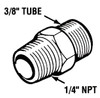 TELEFLEX HF5528 Tube Connector 1-4'' Male End