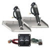 Order LENCO 15102-104  12" X 12" Edge Mount Trim Tab Kit W/Double Rocker Switch Kit