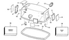 EVINRUDE-JOHNSON 335064 Plate, Frame, Rear, 25