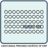 ENGINEERED Marine Products (EMP) 12-02108-50 Drain Screw Gasket (50/Pack)