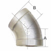 Order BUCK-ALGON 70EFF15045  45 degree Stainless Steel Elbows