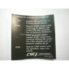 Order WESTERBEKE 33514 Decal, Genset Operation-Gasolin