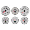 SIERRA 67654P White Premier Pro Series 6 Gauge Set