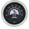 SIERRA 69074FP Black Sterling Series Tachometer/Voltmeter