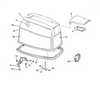 EVINRUDE-JOHNSON 285416 Engine Cover Assy., Ev.