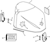 EVINRUDE-JOHNSON 285625 Engine Cover Assy, "Blue" | Important: When Ordering "Engine Cover Assy" Also Order Appropriate "Hp" Decals., New P/N For 2004
