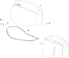EVINRUDE-JOHNSON 285822 Engine Cover | White Models, H.O. Styling