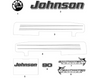 EVINRUDE-JOHNSON 350190 Decal, 90 Hp, Front/Rear