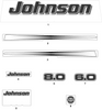 EVINRUDE-JOHNSON 350302 Decal, "Johnson" - Front | Included With Engine Cover Assy