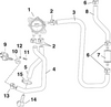 EVINRUDE-JOHNSON 354015 Hose, Fuel Filter To Vapor Separator