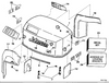 EVINRUDE-JOHNSON 437831 Engine Cover Assy.