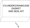 EVINRUDE-JOHNSON 5005931 Gasket & Seal Kit, Cylinder/Crankcase