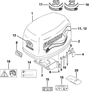 EVINRUDE-JOHNSON 5032123 Fastener, Rear