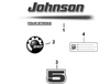 EVINRUDE-JOHNSON 5036589 Brp Logo | Included With "Engine Cover Assy"