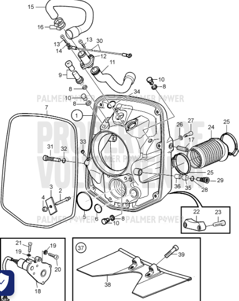 VOLVO PENTA 3862683 Pivot Pin | PalmerPower