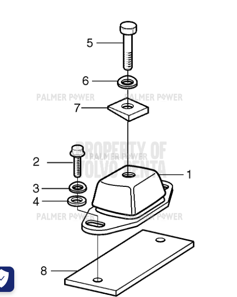 VOLVO PENTA 974427 Flange Screw | PalmerPower
