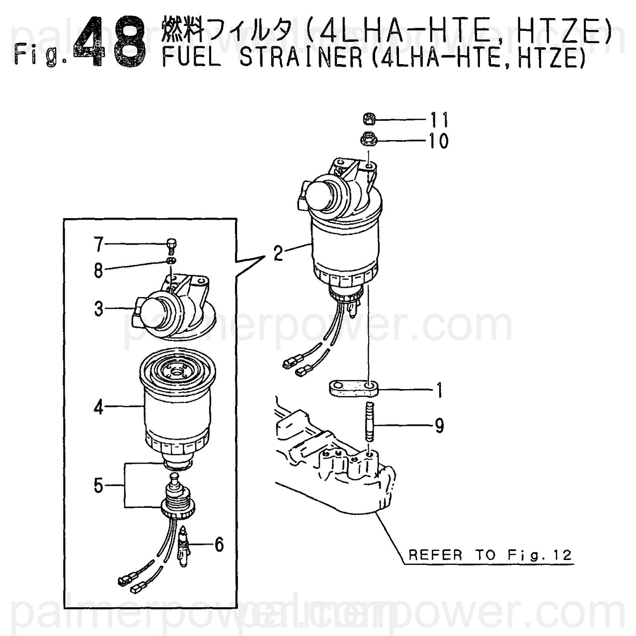 YANMAR 121857-55710 Filter Fuel | PalmerPower