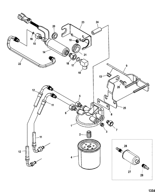 MERCURY 863664 Line Fuel Boost Pump To Fuel Filter | PalmerPower