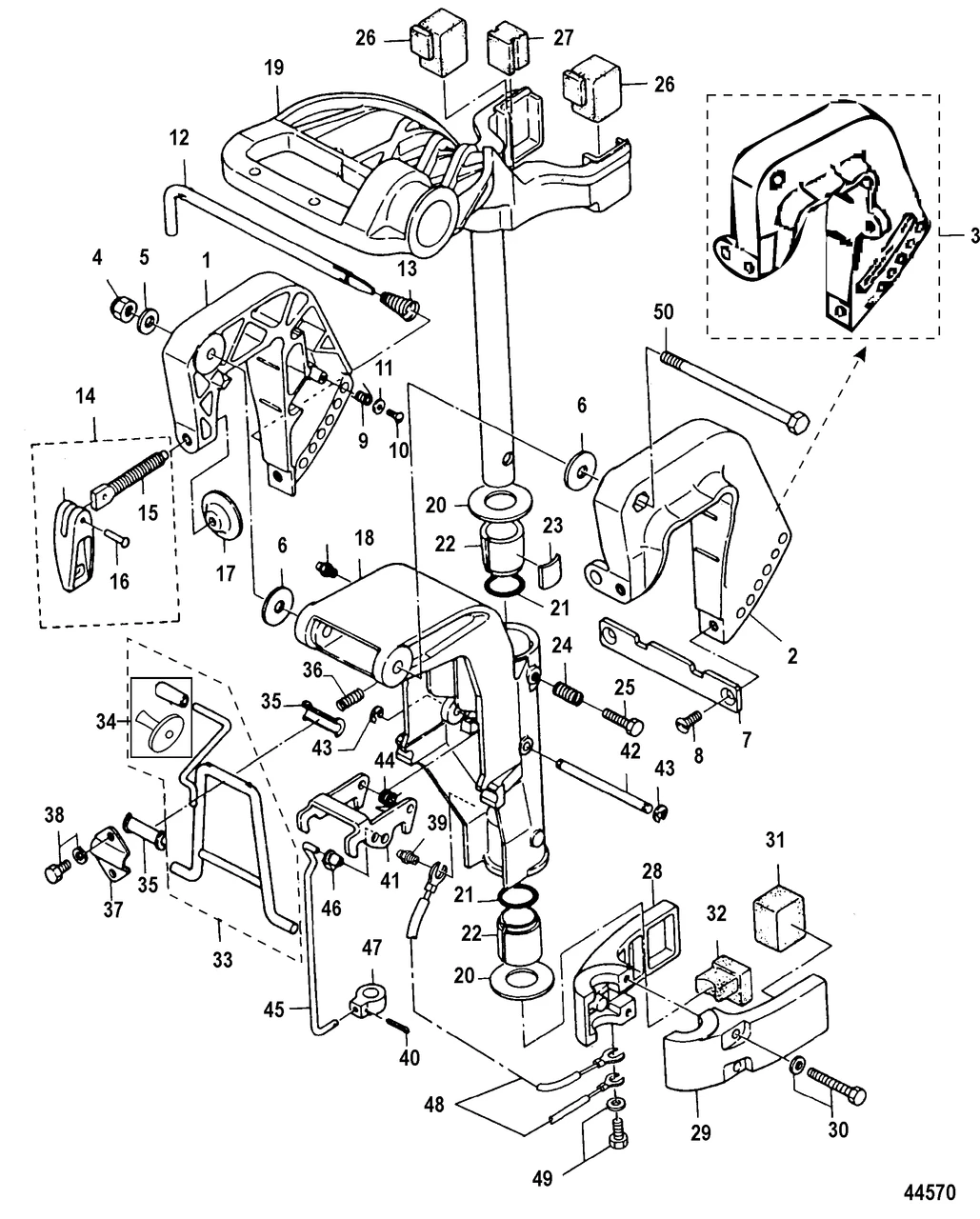 MERCURY 803773T01 Shaft-Steering | PalmerPower