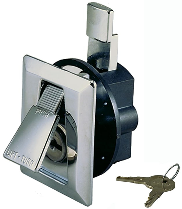 Perco Lock PERKO 0921DP0CHR Flush Lock & Latch | PalmerPower