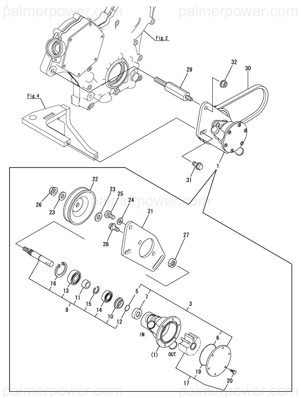Kページ YANMAR 128990-42570 Impeller Kit | PalmerPower