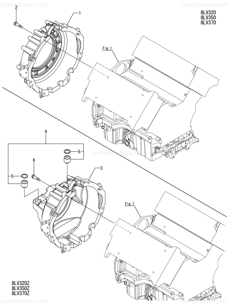 Tenshin Juba　ヤンマー YANMAR 119799-01610 Housing, Flywheel | PalmerPower